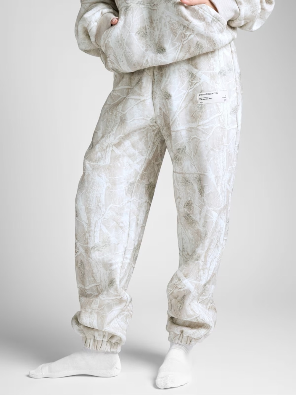 Unisex Comfrt Camo sweatpants-Silver Birch L